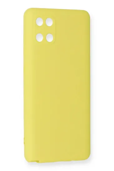 Newface Samsung Galaxy A81 / Note 10 Lite Kılıf Nano içi Kadife Silikon - Sarı resmi