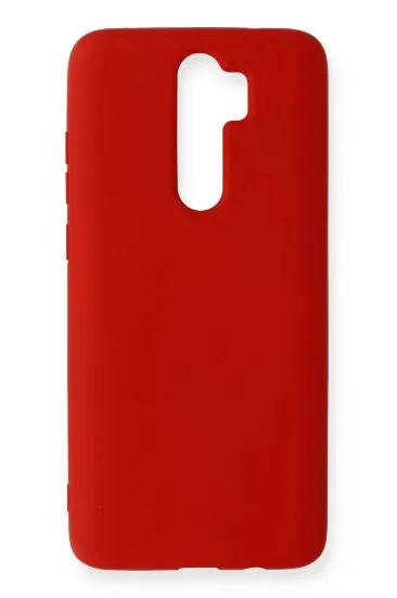 Newface Xiaomi Redmi Note 8 Pro Kılıf Nano içi Kadife Silikon - Kırmızı resmi