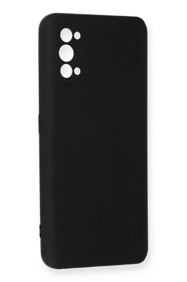 Newface Realme 7 Pro Kılıf Nano içi Kadife Silikon - Siyah resmi