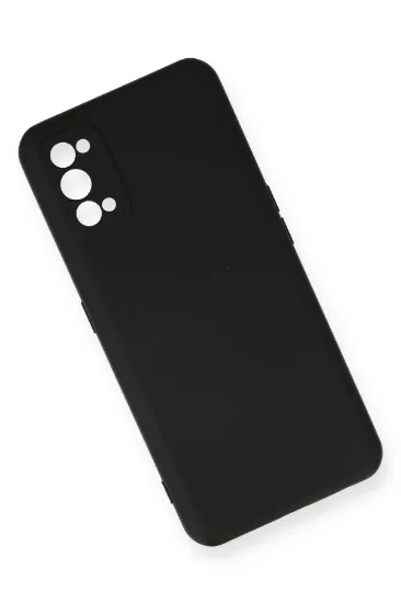 Newface Realme 7 Pro Kılıf Nano içi Kadife Silikon - Siyah resmi
