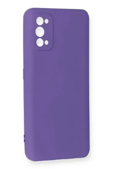 Newface Realme 7 Pro Kılıf Nano içi Kadife Silikon - Mor resmi