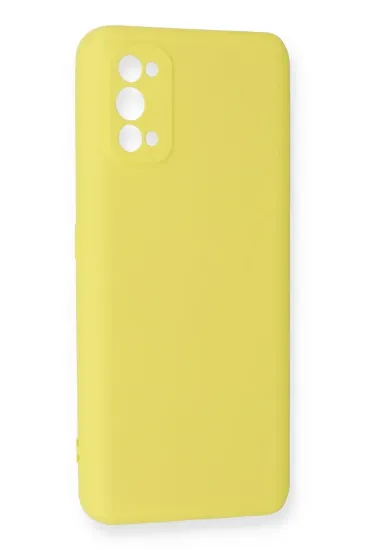 Newface Realme 7 Pro Kılıf Nano içi Kadife Silikon - Sarı resmi