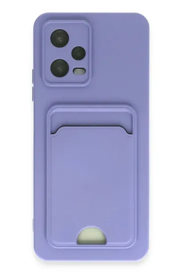 Newface Xiaomi Redmi Note 12 4G Kılıf Kelvin Kartvizitli Silikon - Lila resmi
