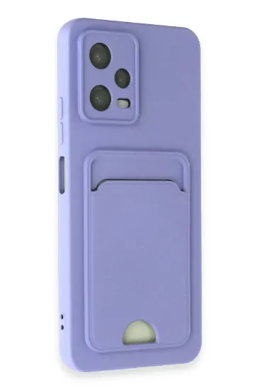 Newface Xiaomi Redmi Note 12 4G Kılıf Kelvin Kartvizitli Silikon - Lila resmi