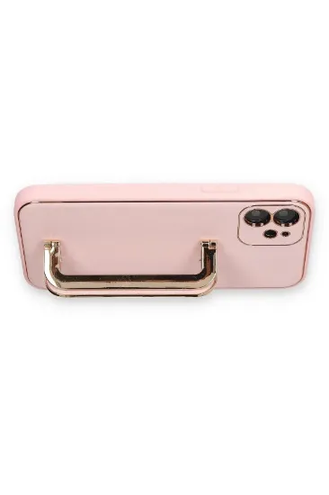 Newface iPhone 12 Kılıf Coco Elit Kapak - Pembe resmi
