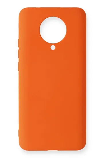 Newface Xiaomi Redmi K30 Pro Kılıf Nano içi Kadife Silikon - Turuncu resmi