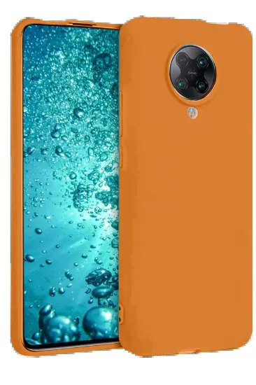 Newface Xiaomi Redmi K30 Pro Kılıf Nano içi Kadife Silikon - Turuncu resmi