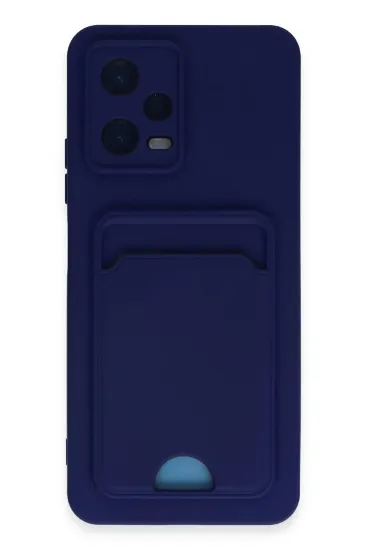 Newface Xiaomi Redmi Note 12 4G Kılıf Kelvin Kartvizitli Silikon - Lacivert resmi