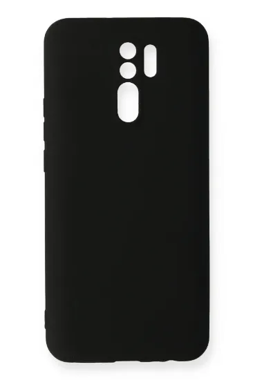 Newface Xiaomi Redmi 9 Kılıf Nano içi Kadife Silikon - Siyah resmi