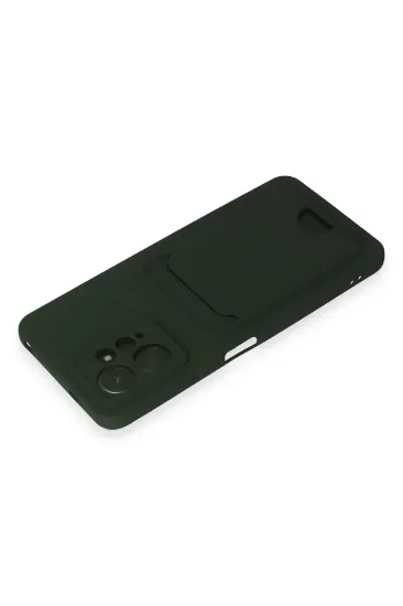 Newface Xiaomi Redmi Note 12 4G Kılıf Kelvin Kartvizitli Silikon - Koyu Yeşil resmi
