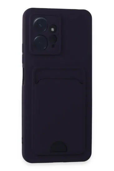 Newface Xiaomi Redmi Note 12 4G Kılıf Kelvin Kartvizitli Silikon - Derin Mor resmi