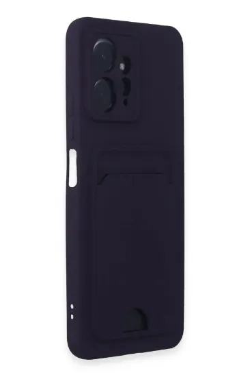 Newface Xiaomi Redmi Note 12 4G Kılıf Kelvin Kartvizitli Silikon - Derin Mor resmi