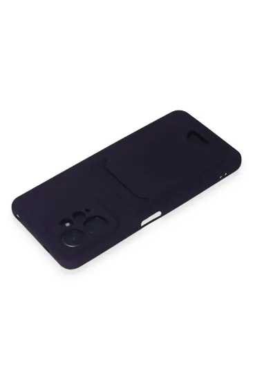 Newface Xiaomi Redmi Note 12 4G Kılıf Kelvin Kartvizitli Silikon - Derin Mor resmi