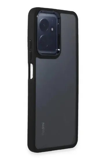 Newface Xiaomi Redmi Note 12 4G Kılıf Dora Kapak - Siyah resmi