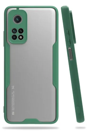 Newface Xiaomi Mi 10T Pro Kılıf Platin Silikon - Yeşil resmi