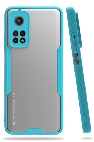 Newface Xiaomi Mi 10T Pro Kılıf Platin Silikon - Mavi resmi
