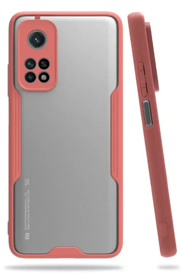 Newface Xiaomi Mi 10T Pro Kılıf Platin Silikon - Pembe resmi