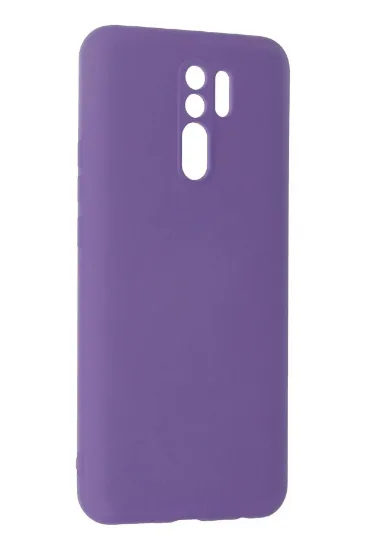 Newface Xiaomi Redmi 9 Kılıf Nano içi Kadife Silikon - Mor resmi