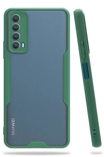 Newface Huawei P Smart 2021 Kılıf Platin Silikon - Yeşil resmi