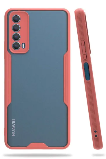 Newface Huawei P Smart 2021 Kılıf Platin Silikon - Pembe resmi