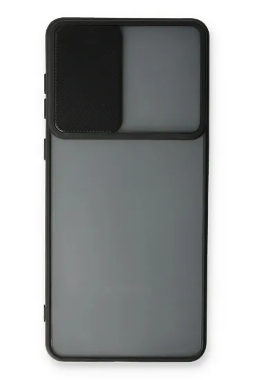 Newface Samsung Galaxy A73 5G Kılıf Palm Buzlu Kamera Sürgülü Silikon - Siyah resmi