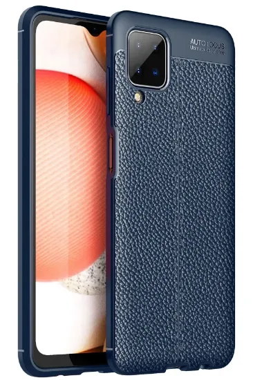 Newface Samsung Galaxy A12 Kılıf Auto Focus Kapak - Lacivert resmi