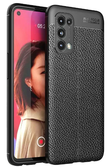 Newface Oppo Reno 5 Kılıf Auto Focus Kapak - Siyah resmi