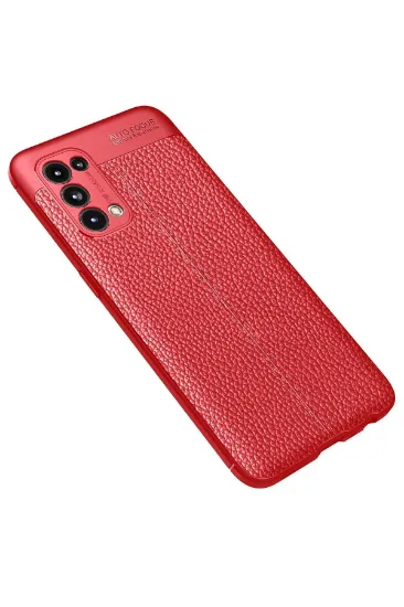 Newface Oppo Reno 5 Kılıf Auto Focus Kapak - Kırmızı resmi