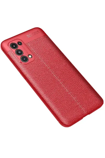 Newface Oppo Reno 5 Pro Kılıf Auto Focus Kapak - Kırmızı resmi