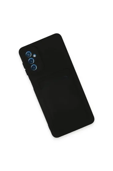 Newface Samsung Galaxy A14 4G Kılıf Kelvin Kartvizitli Silikon - Siyah resmi