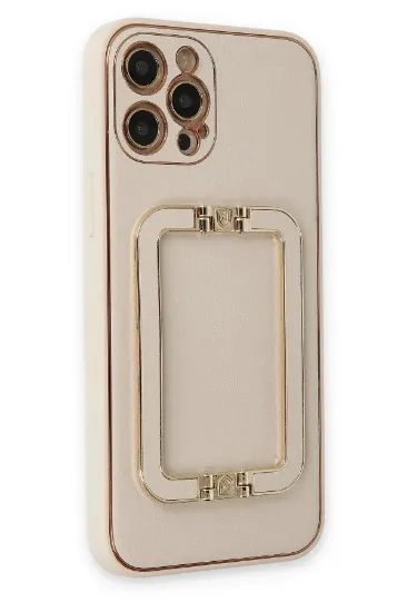 Newface iPhone 12 Pro Kılıf Coco Elit Kapak - Gold resmi