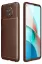 Newface Xiaomi Redmi Note 9 5G Kılıf Auto Focus Karbon Kapak - Kahverengi resmi