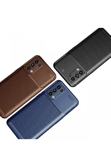 Newface Oppo Reno 5 Kılıf Auto Focus Karbon Kapak - Siyah resmi
