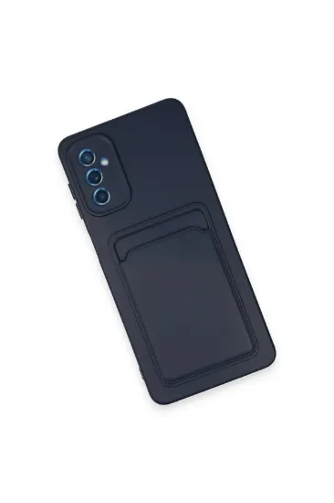 Newface Samsung Galaxy A14 4G Kılıf Kelvin Kartvizitli Silikon - Lacivert resmi