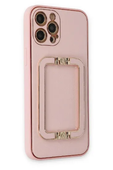 Newface iPhone 12 Pro Max Kılıf Coco Elit Kapak - Pembe resmi
