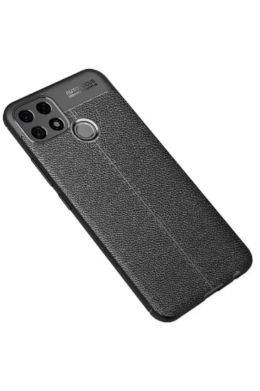 Newface Oppo A15 Kılıf Auto Focus Kapak - Siyah resmi