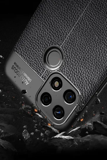 Newface Oppo A15 Kılıf Auto Focus Kapak - Siyah resmi