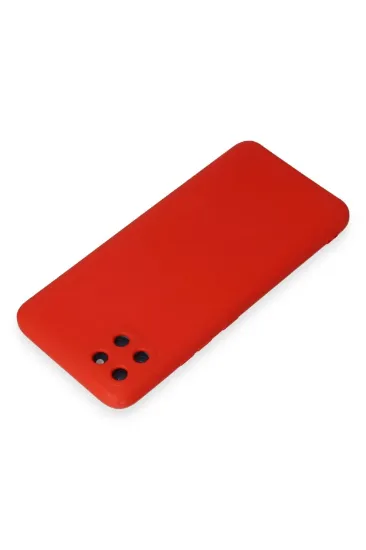 Newface Realme C11 Kılıf Nano içi Kadife Silikon - Kırmızı resmi