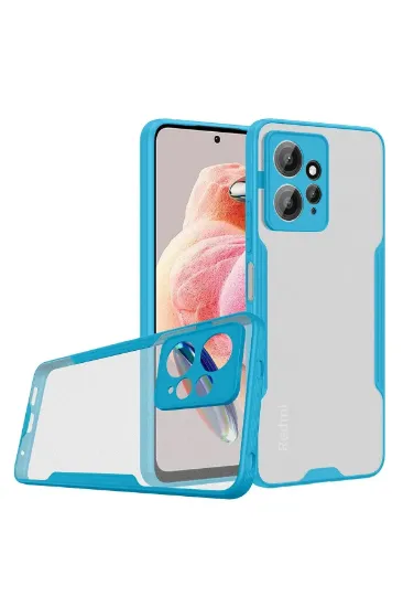 Newface Xiaomi Redmi Note 12 4G Kılıf Platin Silikon - Mavi resmi