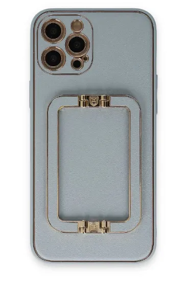Newface iPhone 12 Pro Max Kılıf Coco Elit Kapak - Turkuaz resmi