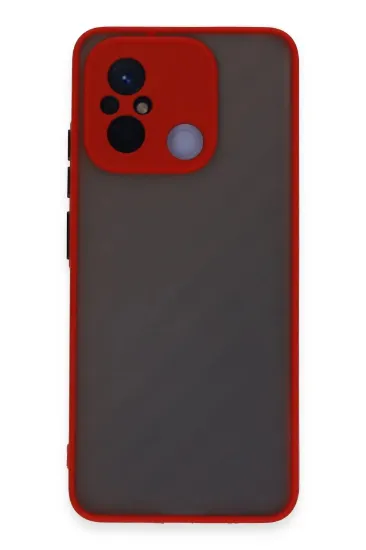 Newface Xiaomi Redmi 12C Kılıf Montreal Silikon Kapak - Kırmızı resmi