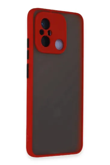 Newface Xiaomi Redmi 12C Kılıf Montreal Silikon Kapak - Kırmızı resmi