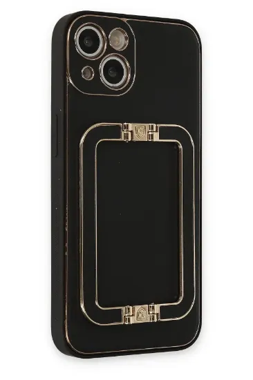 Newface iPhone 13 Kılıf Coco Elit Kapak - Siyah resmi