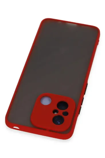 Newface Xiaomi Redmi 12C Kılıf Montreal Silikon Kapak - Kırmızı resmi