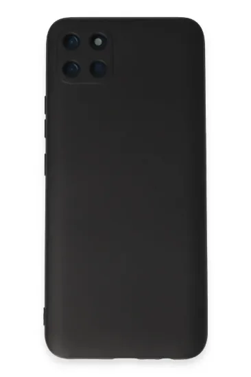 Newface Realme C11 Kılıf Nano içi Kadife Silikon - Siyah resmi