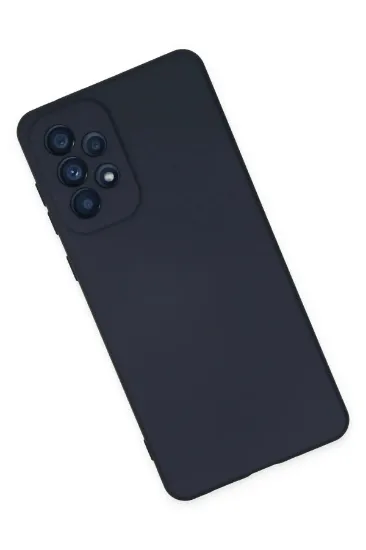 Newface Samsung Galaxy A23 4G Kılıf Nano içi Kadife Silikon - Lacivert resmi