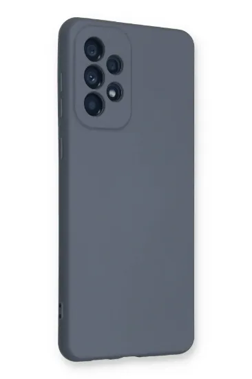 Newface Samsung Galaxy A33 5G Kılıf Nano içi Kadife Silikon - Gri resmi