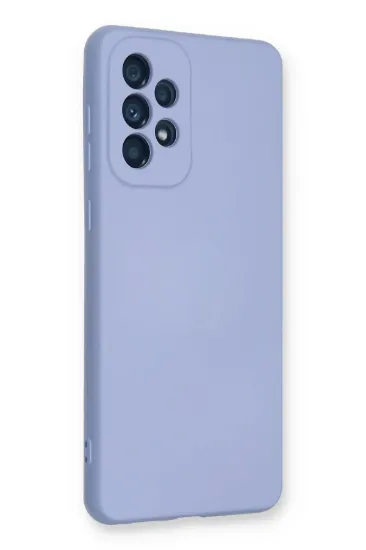 Newface Samsung Galaxy A33 5G Kılıf Nano içi Kadife Silikon - Lila resmi