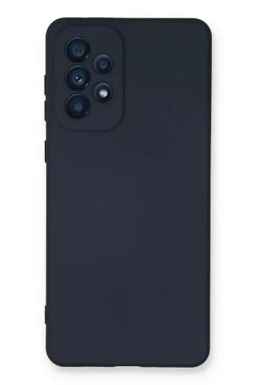 Newface Samsung Galaxy A33 5G Kılıf Nano içi Kadife Silikon - Lacivert resmi