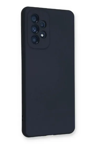 Newface Samsung Galaxy A33 5G Kılıf Nano içi Kadife Silikon - Lacivert resmi